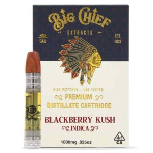 Big Chief THC Cartridge 1G – Blackberry Kush