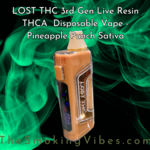 LOST THC 3rd Gen 7gr Live Resin THCA D8 THCP Disposable Vape – Pineapple Punch Sativa