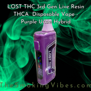 LOST THC 3rd Gen 7gr Live Resin THCA D8 THCP Disposable Vape – Purple Urkle Hybrid