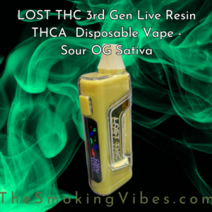 LOST THC 3rd Gen 7gr Live Resin THCA D8 THCP Disposable Vape – Sour OG Sativa
