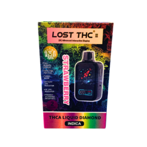 LOST THC 3rd Gen AI 2gr Live Resin Disposable Vape – Strawberry Indica