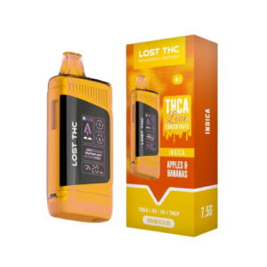 LOST THC V3 7.5gr Live Concentrate Disposable Vape Apples and Bananas Indica